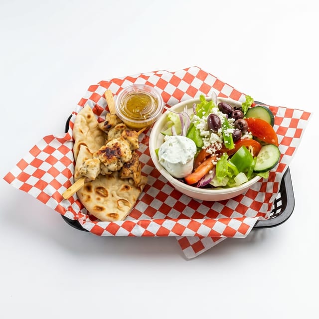 Chicken Souvlaki.